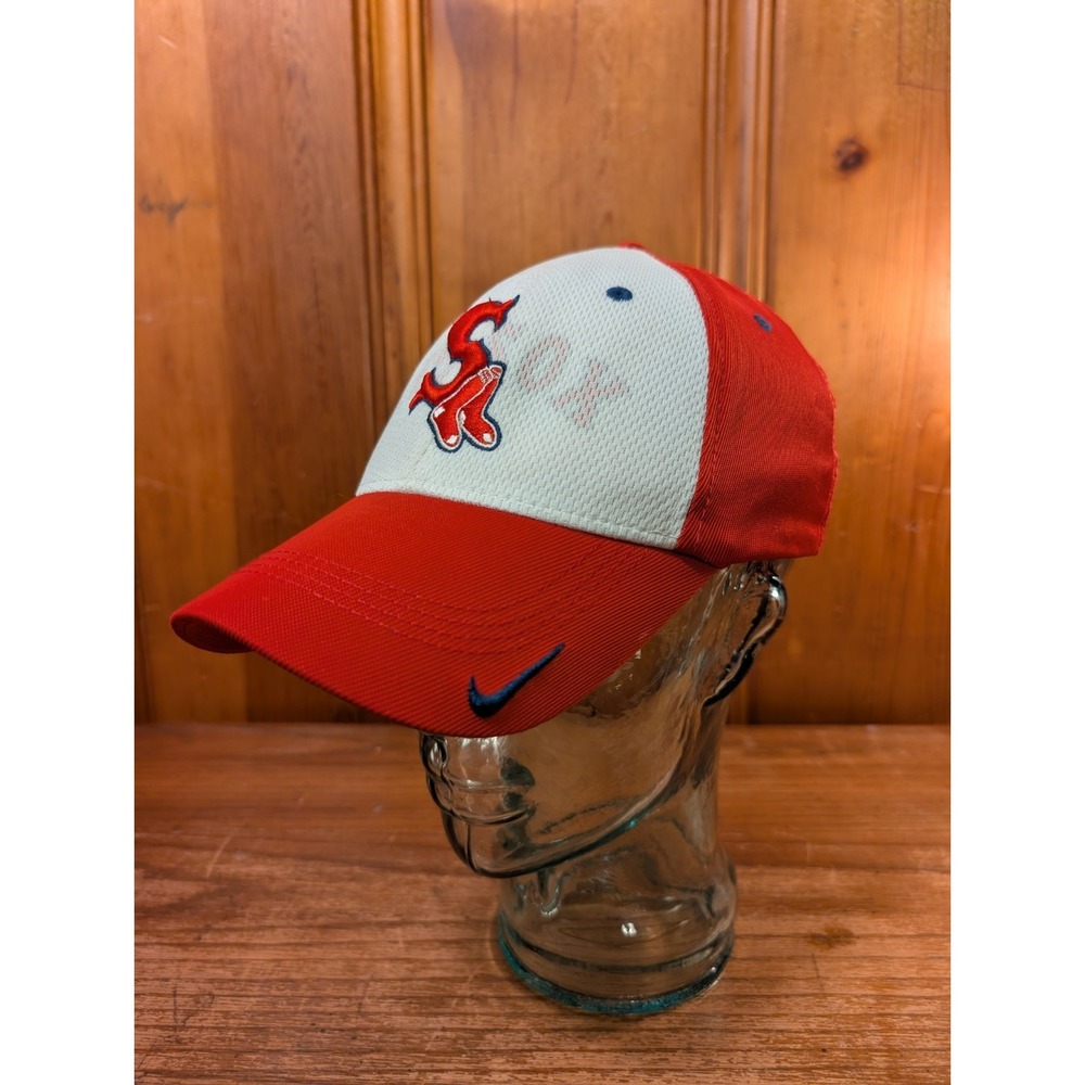 Vintage Boston Red Sox Hat Cap One Size Nike Team Flex Stretch Fitted Swoosh MLB